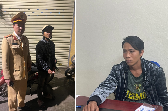 Đội Cảnh sát giao thông trật tự(Công an huyện An Dương) kiểm soát nồng độ cồn, phát hiện đối tượng tàng trữ trái phép chất ma túy